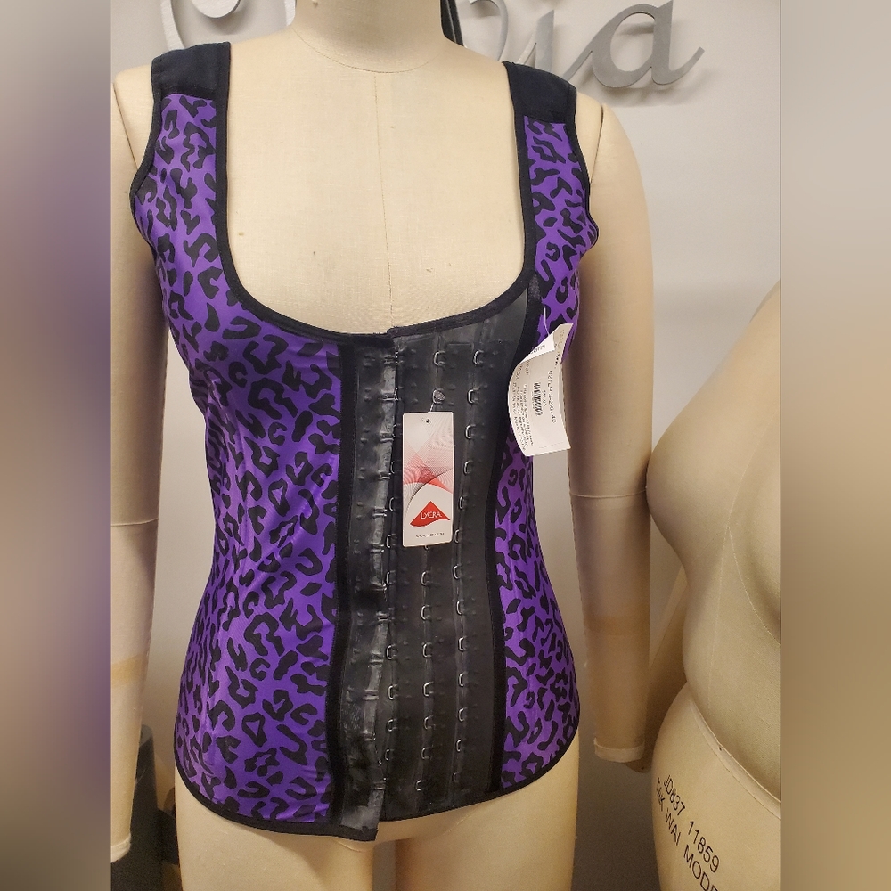 Purple - Columbian Waist Trainer - Corset - Sz XS - Waistline 23.5 to 25 in - Picture 2 of 5